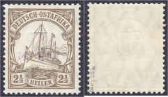 Briefmarken/Briefe/Postkarten der Kolonien und Nebengebiete
Deutsch-Ostafrika
Britische Besetzung (Mafia)
2 1/2 HELLER ockerbraun (G.R. MAFIA) 1915...