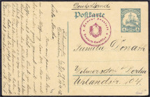 Briefmarken/Briefe/Postkarten der Kolonien und Nebengebiete
Deutsch-Ostafrika
Kriegspost
1.9.1915 Kilimatinde, handschriftlicher Absendervermerk au...