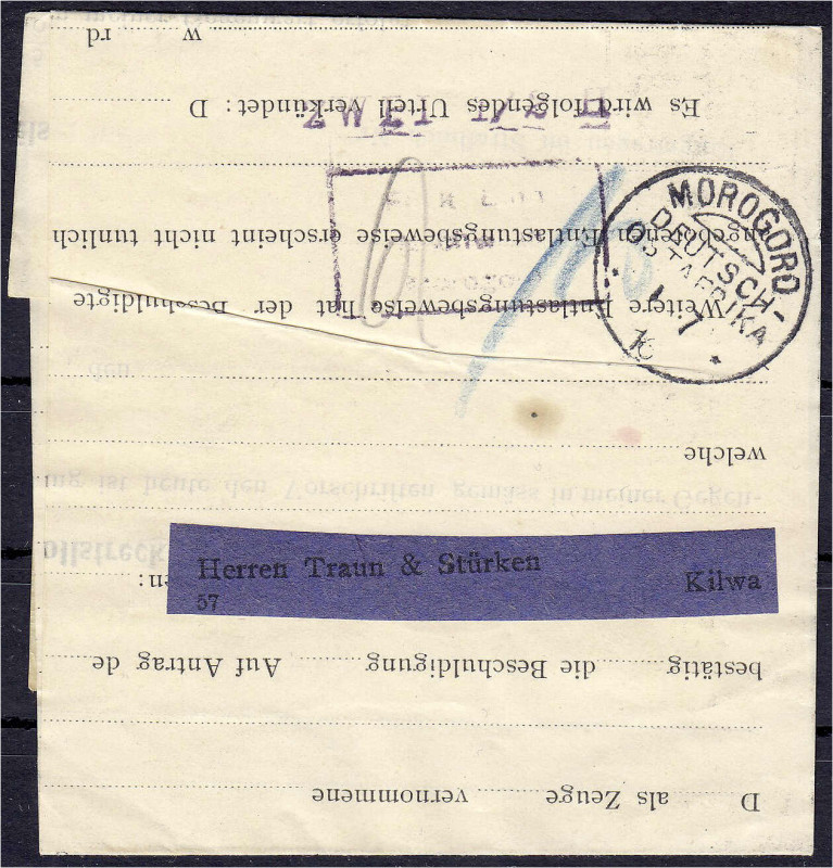 Briefmarken/Briefe/Postkarten der Kolonien und Nebengebiete
Deutsch-Ostafrika
...