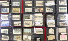 Briefmarken/Briefe/Postkarten der Kolonien und Nebengebiete
Deutsch-Südwestafrika
Umfangreicher Posten im Umzugskarton mit 13 Alben und 1500 Postkar...
