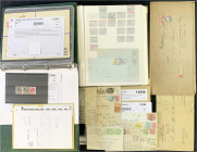 Briefmarken/Briefe/Postkarten der Kolonien und Nebengebiete
Deutsch-Südwestafrika
Drei volle Kartons mit zahlreichen Belegen, auch ältere, Namibia m...