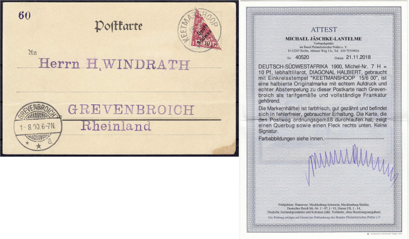 Briefmarken/Briefe/Postkarten der Kolonien und Nebengebiete
Deutsch-Südwestafri...