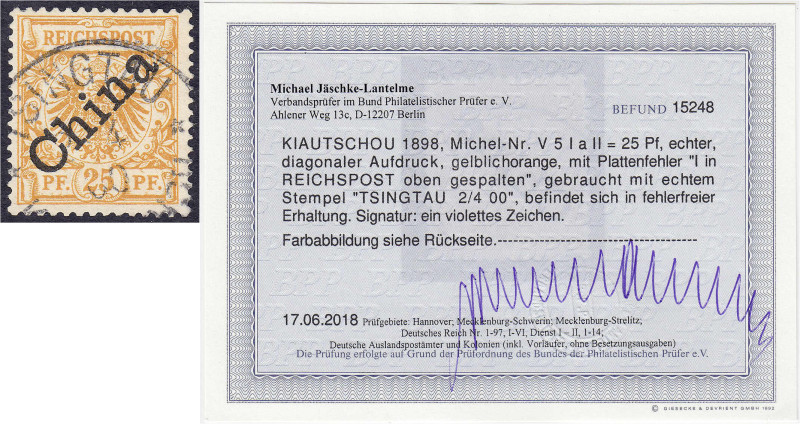 Briefmarken/Briefe/Postkarten der Kolonien und Nebengebiete
Kiautschou
Vorläuf...