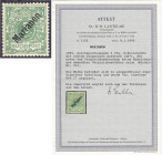 Briefmarken/Briefe/Postkarten der Kolonien und Nebengebiete
Marianen
5 Pf. Freimarken (Aufdruck 48°) 1899/1900, ungebrauchte Erhaltung mit Falz. Fot...