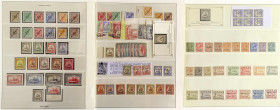 Briefmarken/Briefe/Postkarten der Kolonien und Nebengebiete
Marshall-Inseln
1897-1919 */**: Kleine Sammlung auf Vordruckblättern in ungebrauchter un...