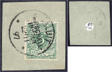 Briefmarken/Briefe/Postkarten der Kolonien und Nebengebiete
Marshall-Inseln
Vorläufer
5 Pf. Reichspost (Vorläufer) 1899, sauber gestempelt auf Brie...