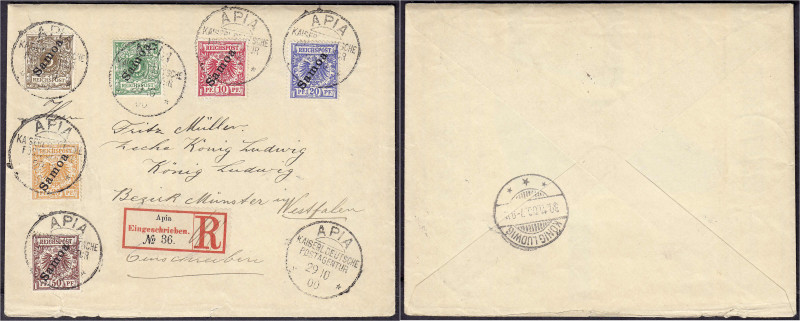 Briefmarken/Briefe/Postkarten der Kolonien und Nebengebiete
Samoa
3 Pf. - 50 P...