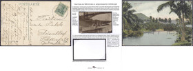 Briefmarken/Briefe/Postkarten der Kolonien und Nebengebiete
Samoa
5 Pf. Friedensdruck gest. KAIS. DEUTSCHE/ MARINE-/ SCHIFFSPOST/ No. 28/ 29 7 10 SM...