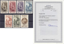 Briefmarken/Briefe/Postkarten der Kolonien und Nebengebiete
Deutsche Abstimmungsgebiete
Saargebiet
Volkshilfe (Gemälde I) 1928, kompletter Satz in ...