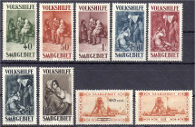 Briefmarken/Briefe/Postkarten der Kolonien und Nebengebiete
Deutsche Abstimmungsgebiete
Saargebiet
Jahrgang 1929 und 1930, zwei komplette Jahrgänge...