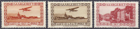 Briefmarken/Briefe/Postkarten der Kolonien und Nebengebiete
Deutsche Abstimmungsgebiete
Saargebiet
Flugpostmarken u. Landschaftsbilder 1932, postfr...