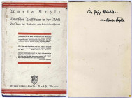 Varia-Kolonien und Nebengebiete
-1
Buch. KAHLE, MARIA. Deutsches Volkstum in der Welt. Weimar 1930. Ganzleinen mit Schutzumschlag (dieser etwas flec...