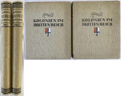 Varia-Kolonien und Nebengebiete
-1
Bücher: BAUER, DR. H.W. Kolonien im Dritten Reich. 2 Bände. 4. Aufl. Köln 1939. Ganzleinen mit farbigem Frontispi...