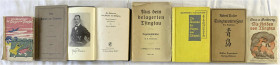 Varia-Kolonien und Nebengebiete
China
7 Bücher zu Tsingtau: VOSKAMP. Aus dem belagerten Tsingtau, Berlin 1915; SCHULTZE-JENA. Der Kampf um Tsingtau,...