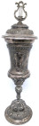 Varia-Kolonien und Nebengebiete
Deutsch-Südwestafrika
Versilberter Deckelpokal 1914. 2. Preis Kaiser-Geburtstagschiessen in Aus, Deutsch-Südwest-Afr...