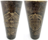 Varia-Kolonien und Nebengebiete
Deutsch-Südwestafrika
Versilberter Messingbecher 1910. 3. Kompagnie Kanus Deutsch Südwestafrika. Höhe 16,2 cm