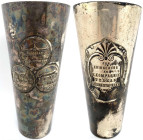 Varia-Kolonien und Nebengebiete
Deutsch-Südwestafrika
Versilberter Messingbecher 1910. 2. Kompagnie Ukamas Südwestafrika. Höhe 16,2 cm
