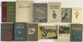 Varia-Kolonien und Nebengebiete
Deutsch-Samoa
12 Bücher: PARKINSON. Dreißig Jahre in der Südsee, Stuttgart 1926; WEGENER. Deutschland im Stillen Oze...