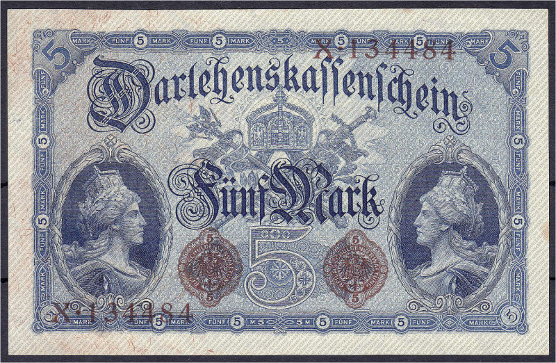 Banknoten
Die deutschen Banknoten ab 1871 nach Rosenberg
Deutsches Reich, 1871...