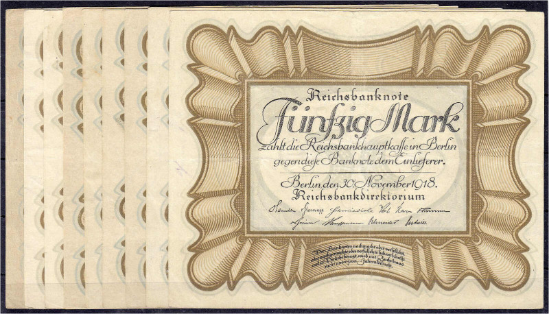 Banknoten
Die deutschen Banknoten ab 1871 nach Rosenberg
Deutsches Reich, 1871...