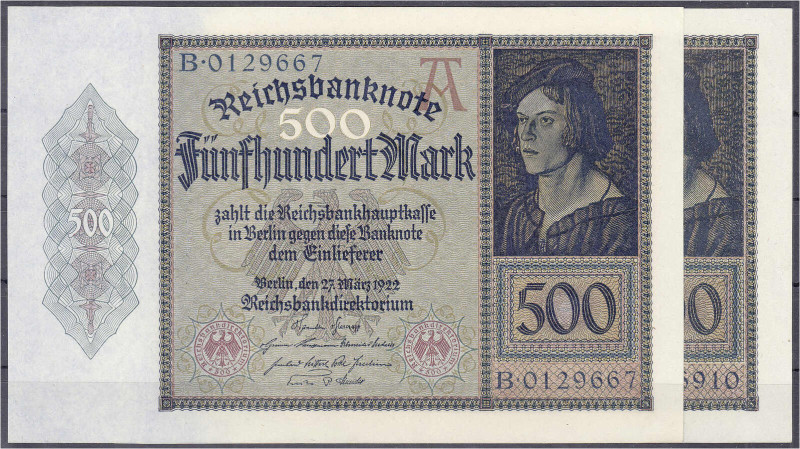 Banknoten
Die deutschen Banknoten ab 1871 nach Rosenberg
Deutsches Reich, 1871...