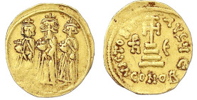 Byzantinische Goldmünzen
Kaiserreich
Heraclius, 610-641
Solidus 631/632, Constantinopel, 5. Offizin, 5. Indiktion. Heraclius, Heraclius Constantin ...