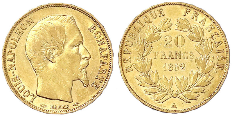 Ausländische Goldmünzen und -medaillen
Frankreich
Napoleon III., 1852-1870
20...