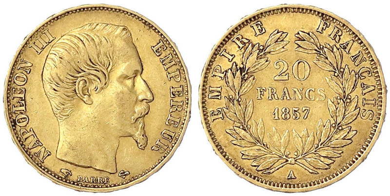 Ausländische Goldmünzen und -medaillen
Frankreich
Napoleon III., 1852-1870
20...