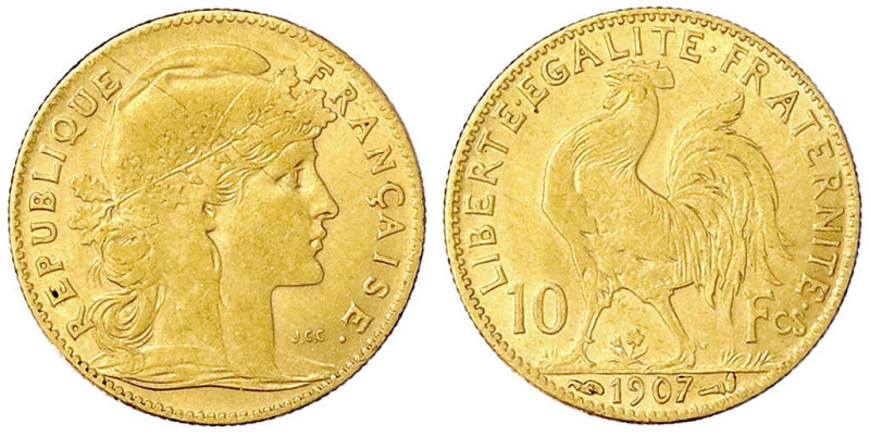 Ausländische Goldmünzen und -medaillen
Frankreich
Dritte Republik, 1871-1940
...