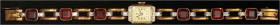 Uhren aus Gold
Armbanduhren
Damen-Armbanduhr PARA KLASSE, 585/1000, das Armband besetzt mit 26 Alt-Brillanten zu je 0,07 bis 0,12 ct, 6 Rot-Orange-C...
