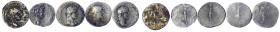 Provinzialrömische Münzen
Kappadokien
Caesarea
Hadrian, 117-138
5 X Hemidrachme Typ halbdrapiertes Brb./Nike. schön bis fast sehr schön