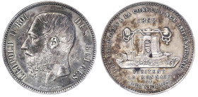Ausländische Münzen und Medaillen
Belgien
Leopold II., 1865-1909
Module 5 Francs 1892. Münzbesuch in Brüssel. vorzüglich, schöne Patina, selten. Du...