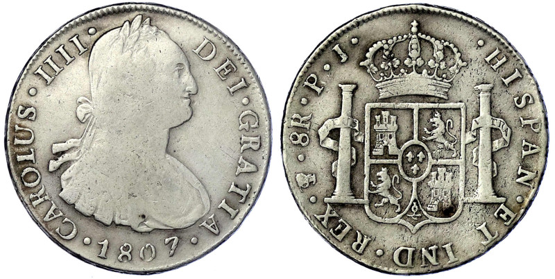 Ausländische Münzen und Medaillen
Bolivien
Carlos IV., 1788-1808
8 Reales 180...