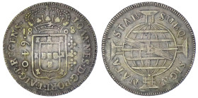 Ausländische Münzen und Medaillen
Brasilien
Johannes, Prinzregent, 1799-1818
640 Reis 1808 B, Bahia. fast sehr schön. Gomes 27.03.