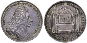 Ausländische Münzen und Medaillen
Dänemark
Frederik IV., 1699-1730
Silbermedaille 1717 von P. Berg, a.d. 200 Jf. der Reformation. Kopf r. mit dem E...