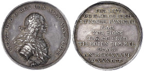 Ausländische Münzen und Medaillen
Dänemark
Christian VI., 1730-1746
Silbermedaille 1736 von Wahl, a.d. 200 Jf. der Reformation in Dänemark. 42 mm, ...