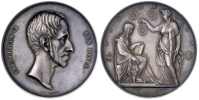 Ausländische Münzen und Medaillen
Dänemark
Frederik VI., 1808-1839
Silbermedaille 1836 von F. C. Krohn. Auf die 300-Jahrfeier der Einführung der Re...