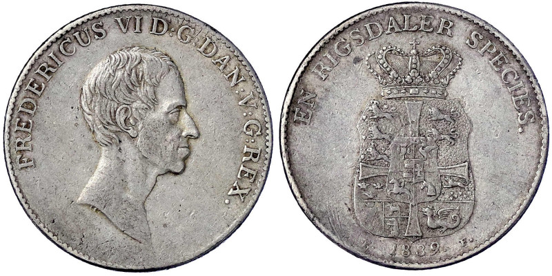 Ausländische Münzen und Medaillen
Dänemark
Frederik VI., 1808-1839
Rigsdaler ...