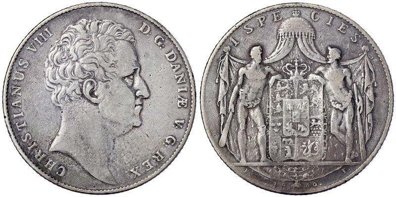 Ausländische Münzen und Medaillen
Dänemark
Christian VIII., 1839-1848
Species...