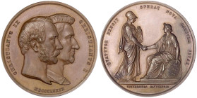 Ausländische Münzen und Medaillen
Dänemark
Christian IX., 1863-1906
Bronzemedaille 1879 von Conradsen. Auf die 400-Jahrfeier der Universität in Kop...
