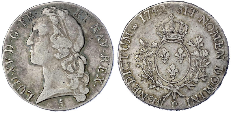 Ausländische Münzen und Medaillen
Frankreich
Ludwig XV., 1715-1774
Ecu au Ban...
