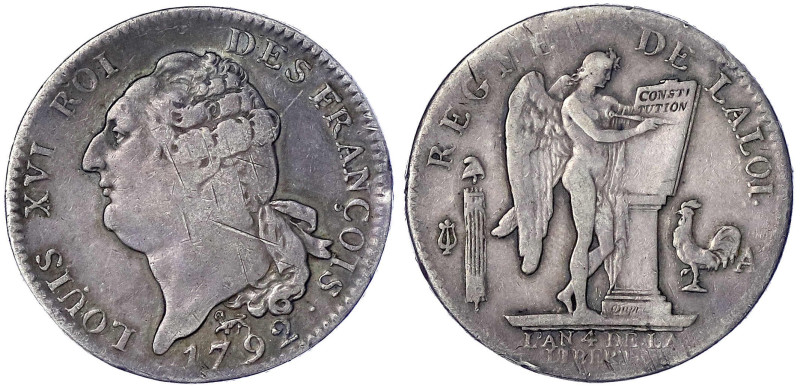 Ausländische Münzen und Medaillen
Frankreich
Ludwig XVI., 1774-1793
Ecu de 6 ...