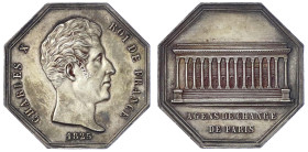 Ausländische Münzen und Medaillen
Frankreich
Charles X., 1824-1830
Achteckige Silbermedaille 1825. A.d. Pariser Börse. 32 mm; 17,40 g. vorzüglich, ...