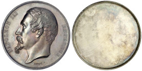 Ausländische Münzen und Medaillen
Frankreich
Napoleon III., 1852-1870
Silbermedaille o.J. (um 1860) von Domard. Kopf Nap. III. l./Leerfeld. 69 mm; ...
