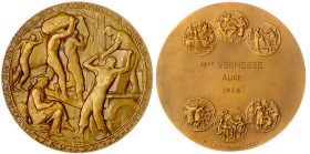 Ausländische Münzen und Medaillen
Frankreich
Vierte Republik, 1947-1958
Bronzemedaille 1950 von P. Landowski, verliehen 1956 an Alice Vermesse. Fed...
