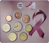 Ausländische Münzen und Medaillen
Frankreich
Fünfte Republik, seit 1958
Euro-Kursmünzensatz mit 2 Euro Gedenkmünze Brustkrebs 2017. Im Originalblis...