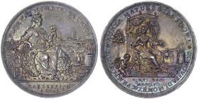 Ausländische Münzen und Medaillen
Niederlande-Gelderland
Provinz, 1583-1798
Silbermedaille 1757. A.d. neue Münzstätte in Harderwijk. 37 mm; 31,34 g...