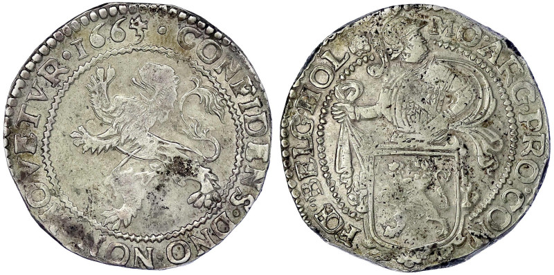 Ausländische Münzen und Medaillen
Niederlande-Holland, Provinz
Löwentaler 1664...