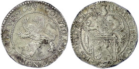 Ausländische Münzen und Medaillen
Niederlande-Holland, Provinz
Löwentaler 1664 über 1663. 27,27 g. sehr schön. Delmonte 832.