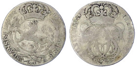 Ausländische Münzen und Medaillen
Norwegen
Christian V., 1670-1699
IIII Marck (Krone) 1697, Kongsberg. 21,44 g. schön. Sieg 3. Hede 73.